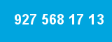 927 568 17 13 927 568 17 13